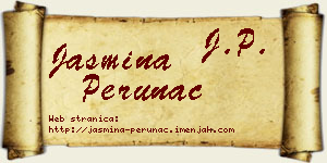 Jasmina Perunac vizit kartica